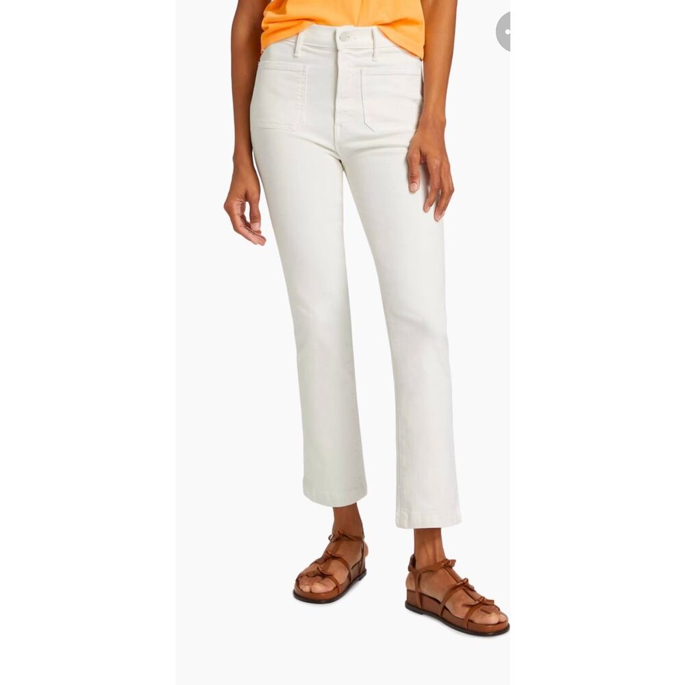 Mother Denim The Hustler Cream Puffs Jeans - Size 25 - Picture 2 of 11